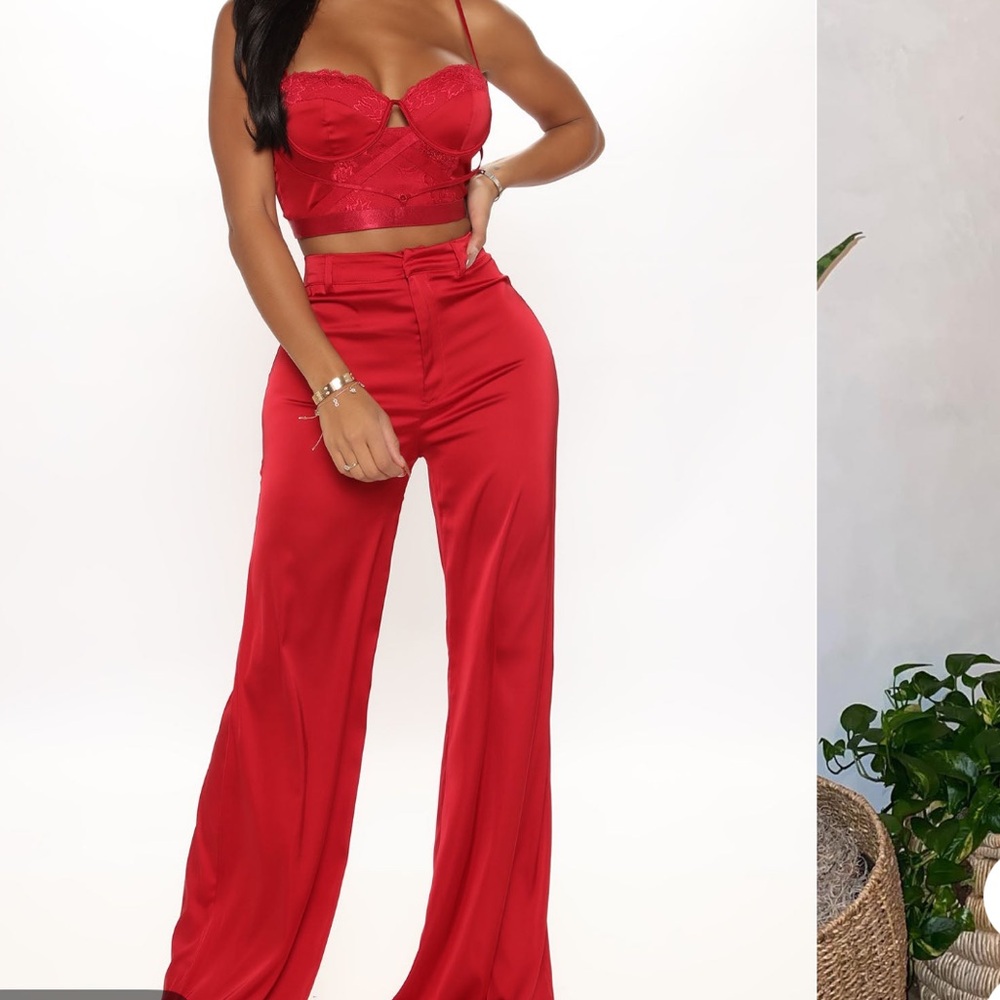 Satin Pants SET